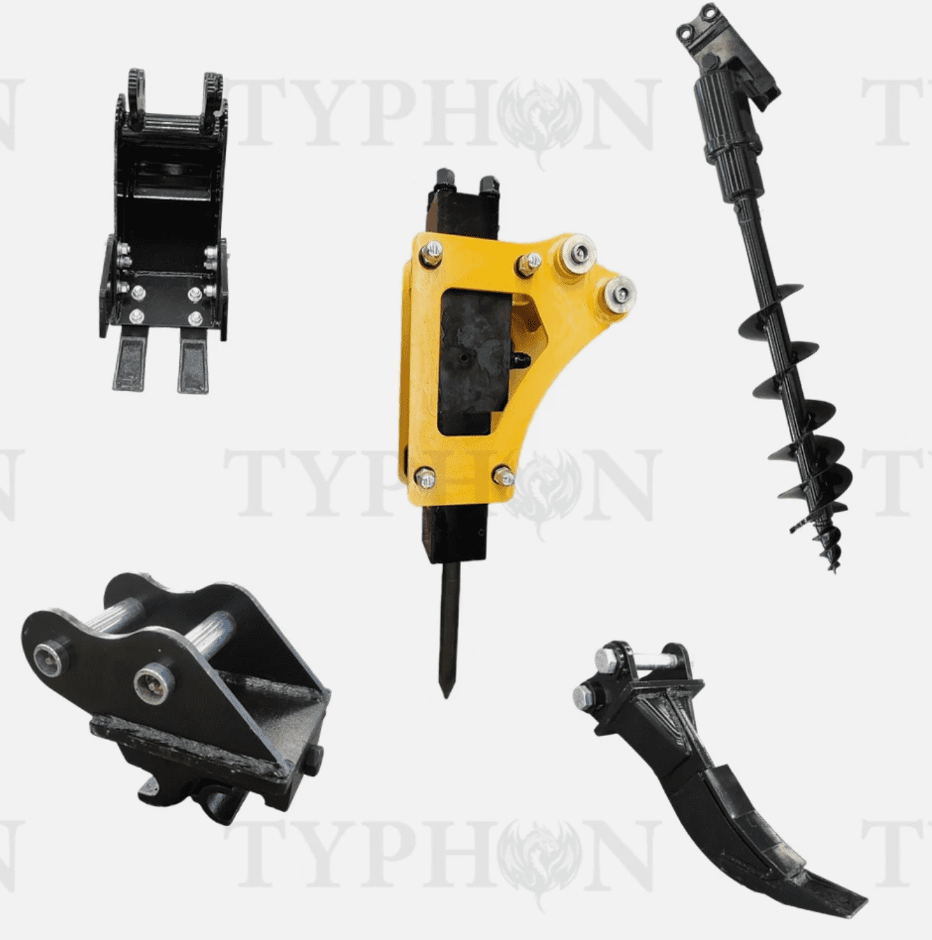 Mini Excavator 5-in-1 Attachment Kit
