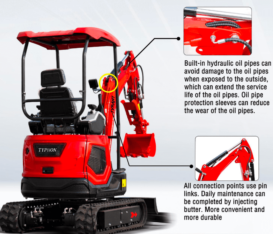 TYRANT 17 Kubota Mini Excavator – image 6