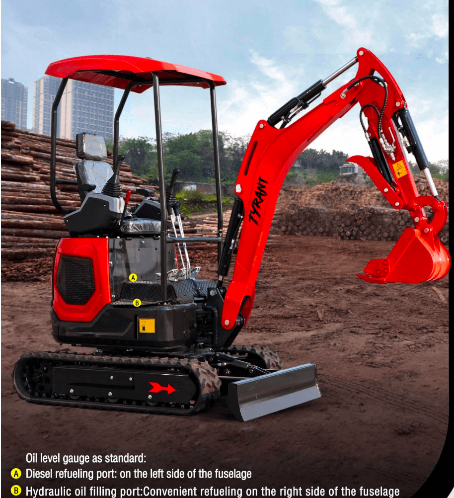 TYRANT 17 Kubota Mini Excavator – image 5