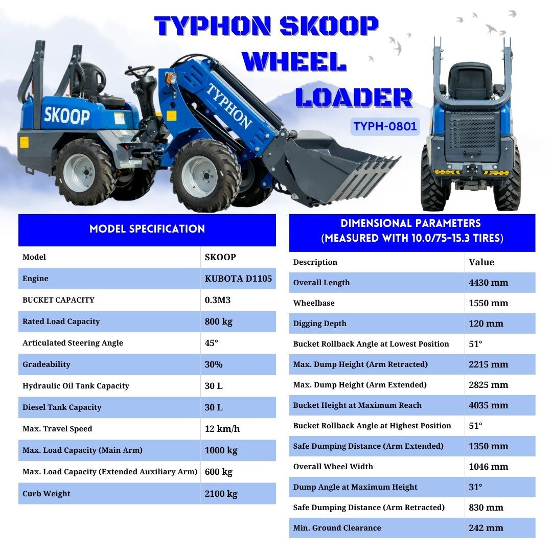 TYPHON Telescopic Wheel Loader 1 Ton – image 2