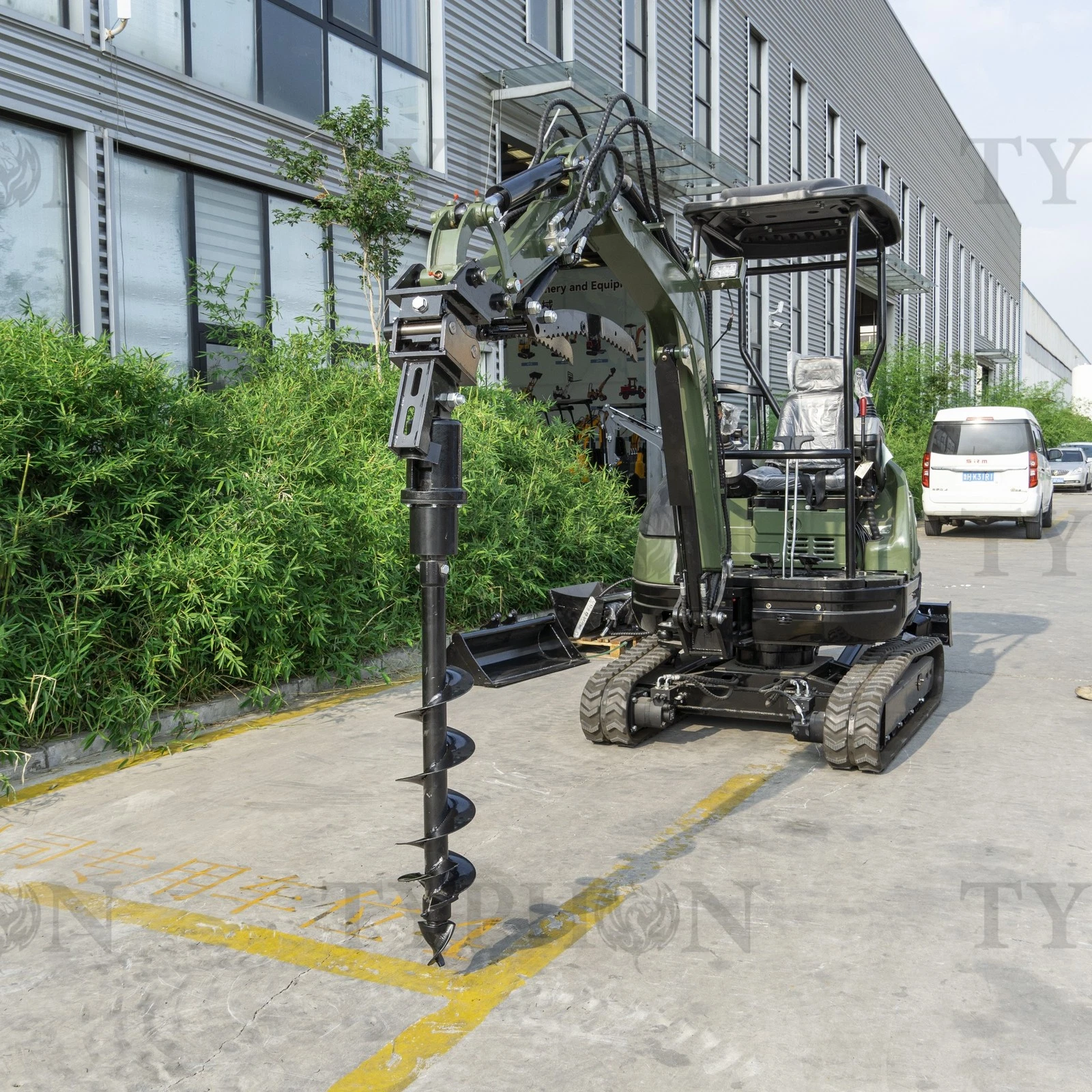 Mini Excavator 7.9in Auger Attachment