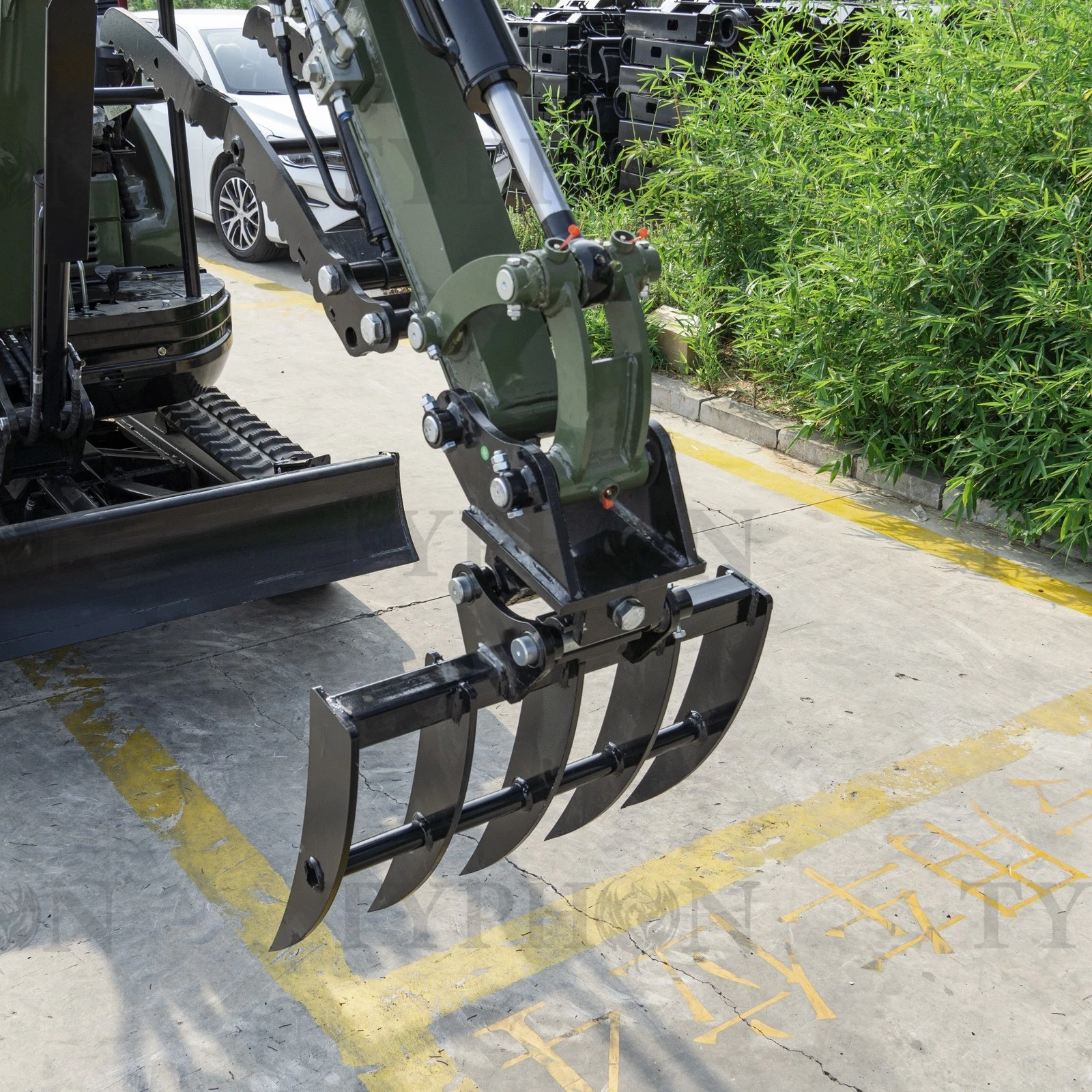 Mini Excavator Compact Rake Attachment – image 2