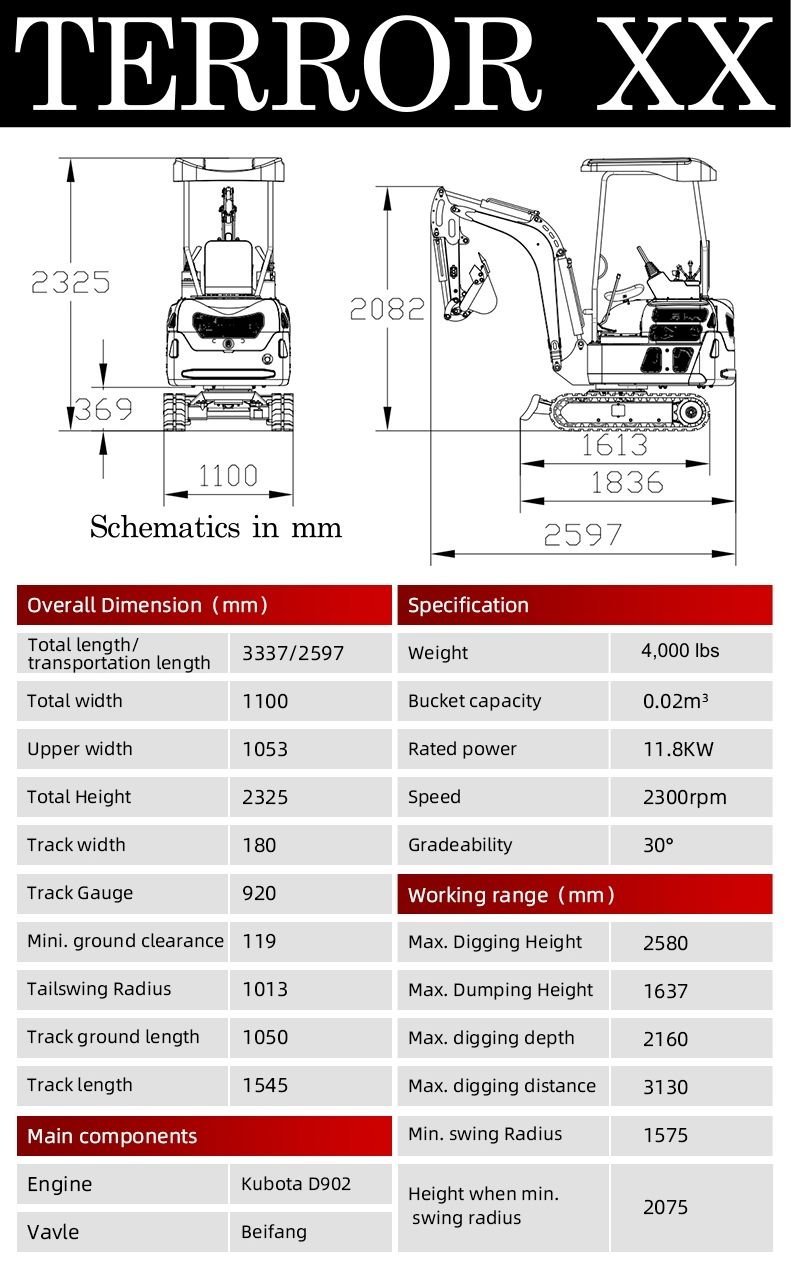 TYPHON TERROR XX 4000 lb Excavator – image 5
