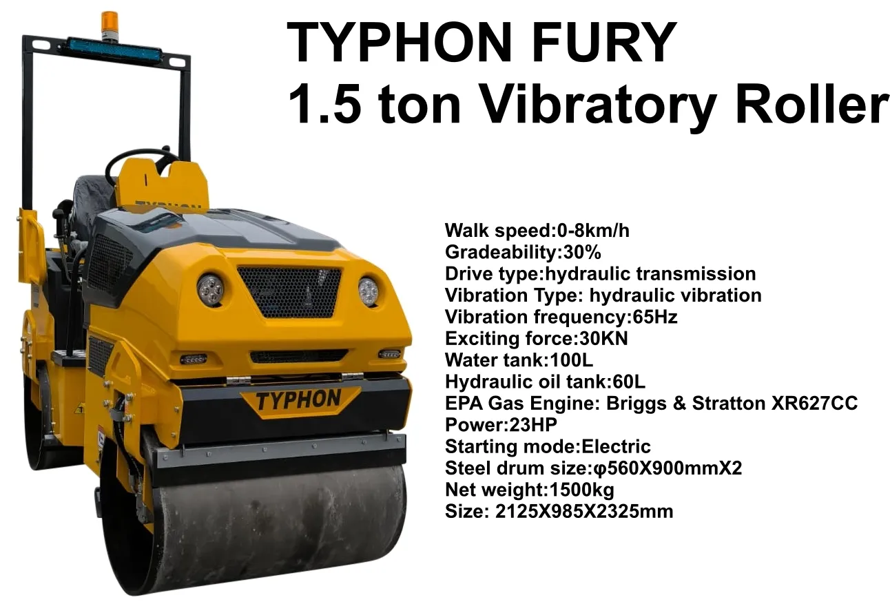 TYPHON FURY 1.5 Ton Asphalt Roller – image 4