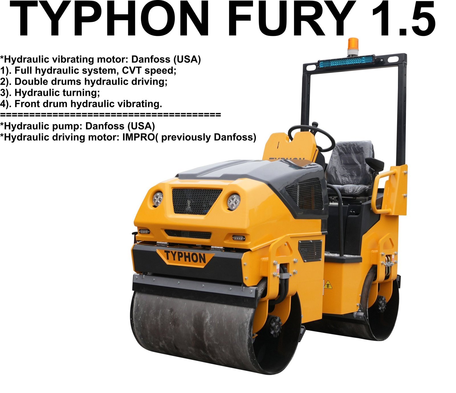 TYPHON FURY 1.5 Ton Asphalt Roller – image 5