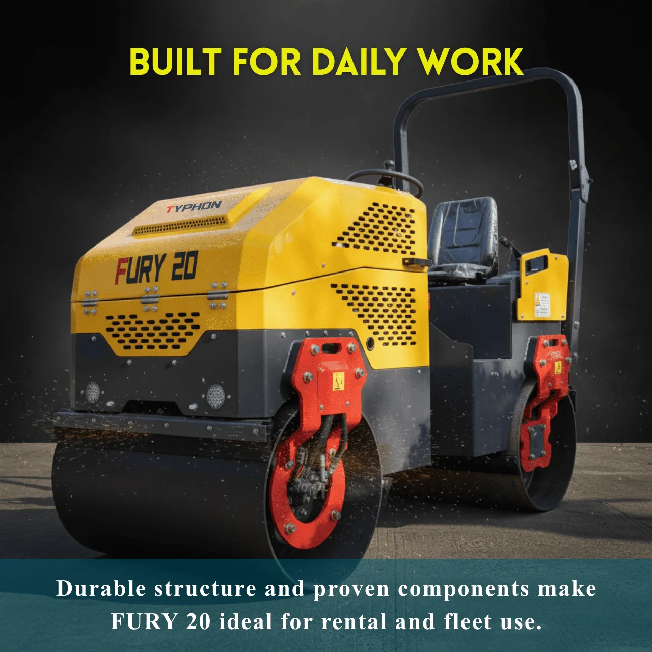 TYPHON FURY 20 2 Ton Road Roller – image 13