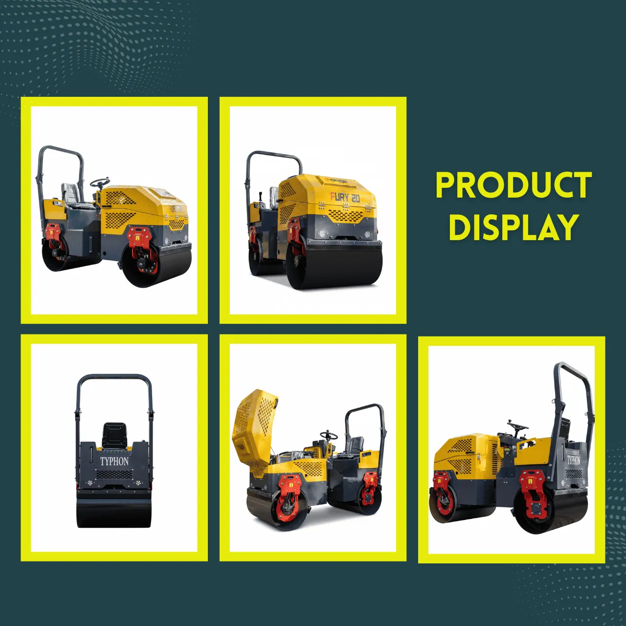 TYPHON FURY 20 2 Ton Road Roller – image 3