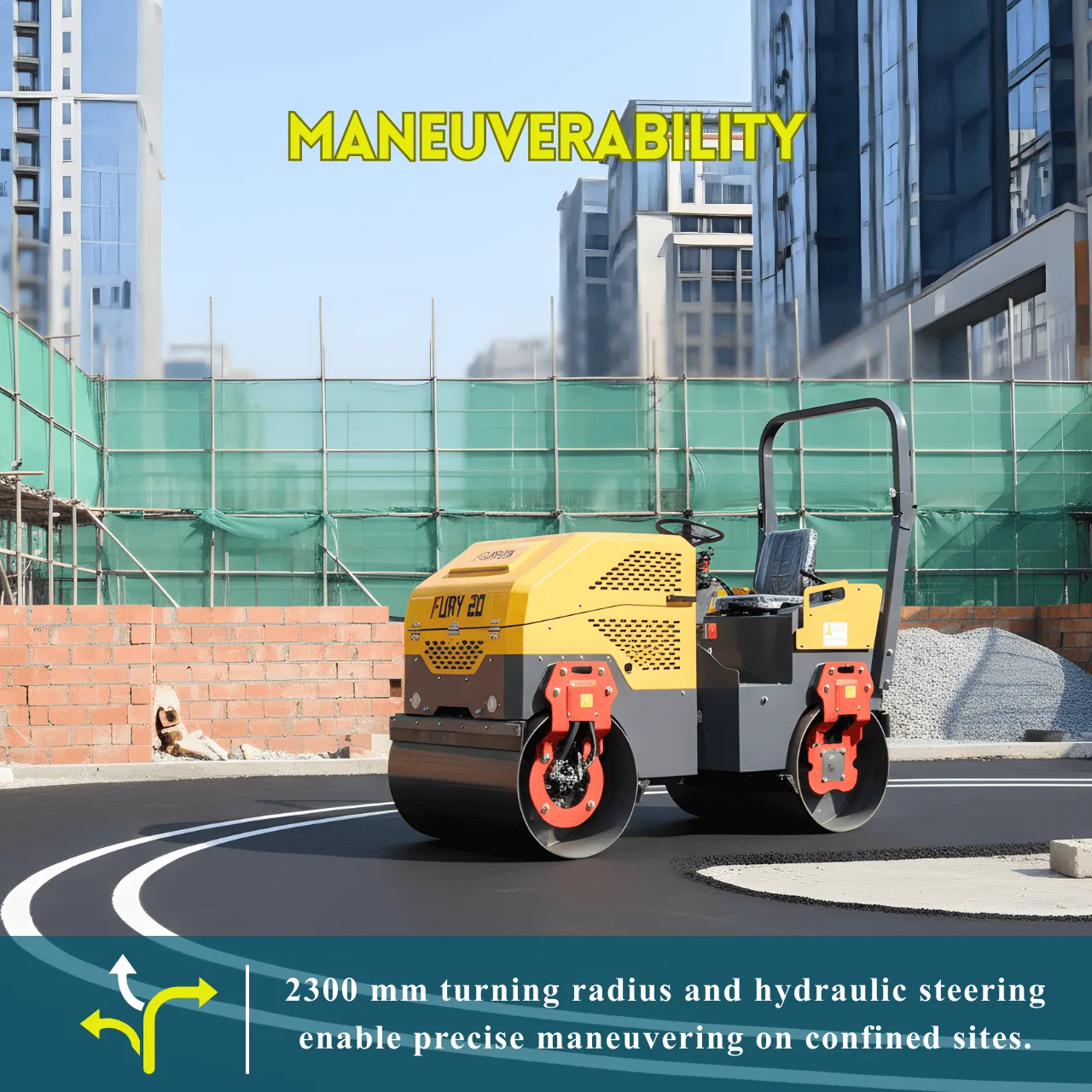 TYPHON FURY 20 2 Ton Road Roller – image 16