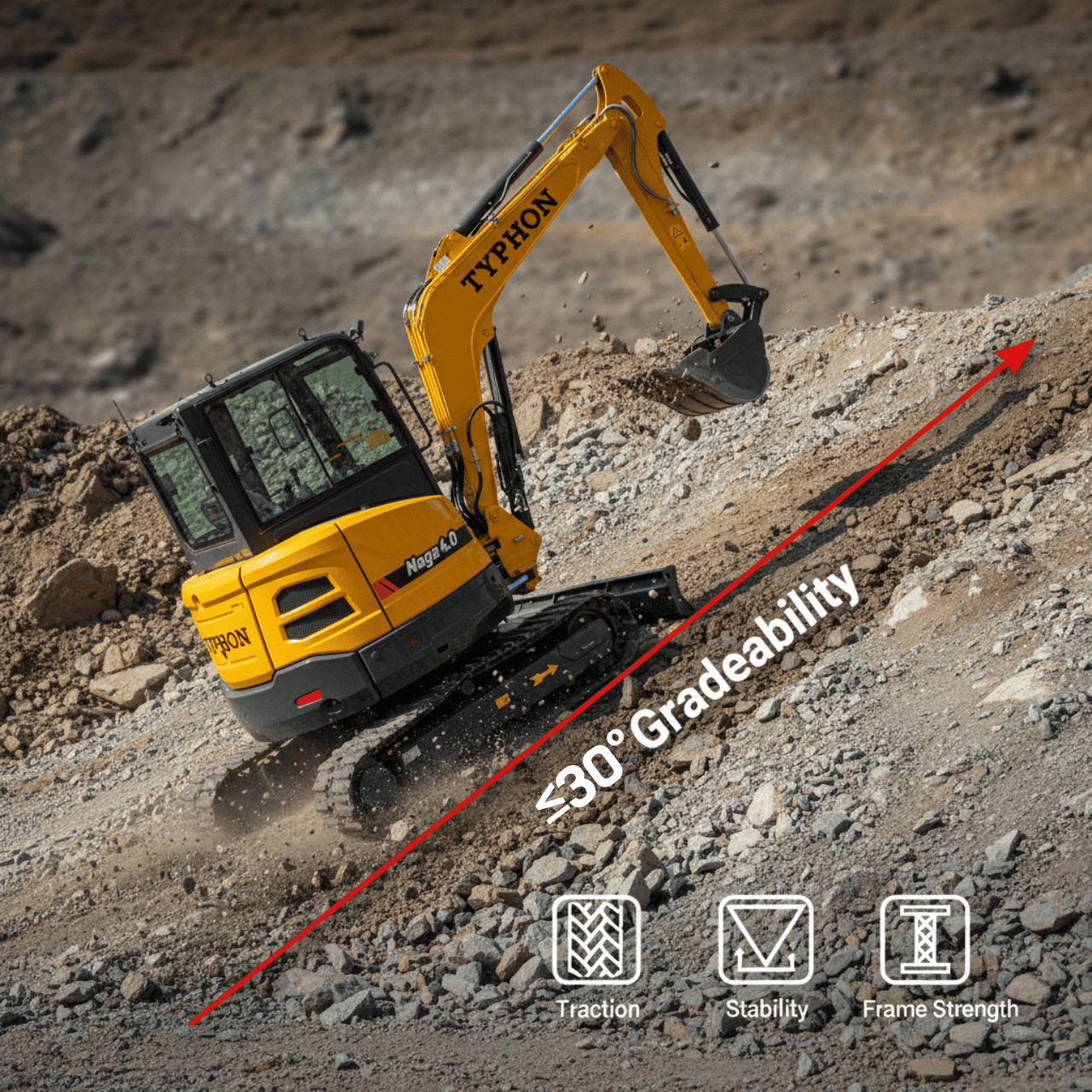 TYPHON NAGA 4 Ton Cabin Excavator – image 11