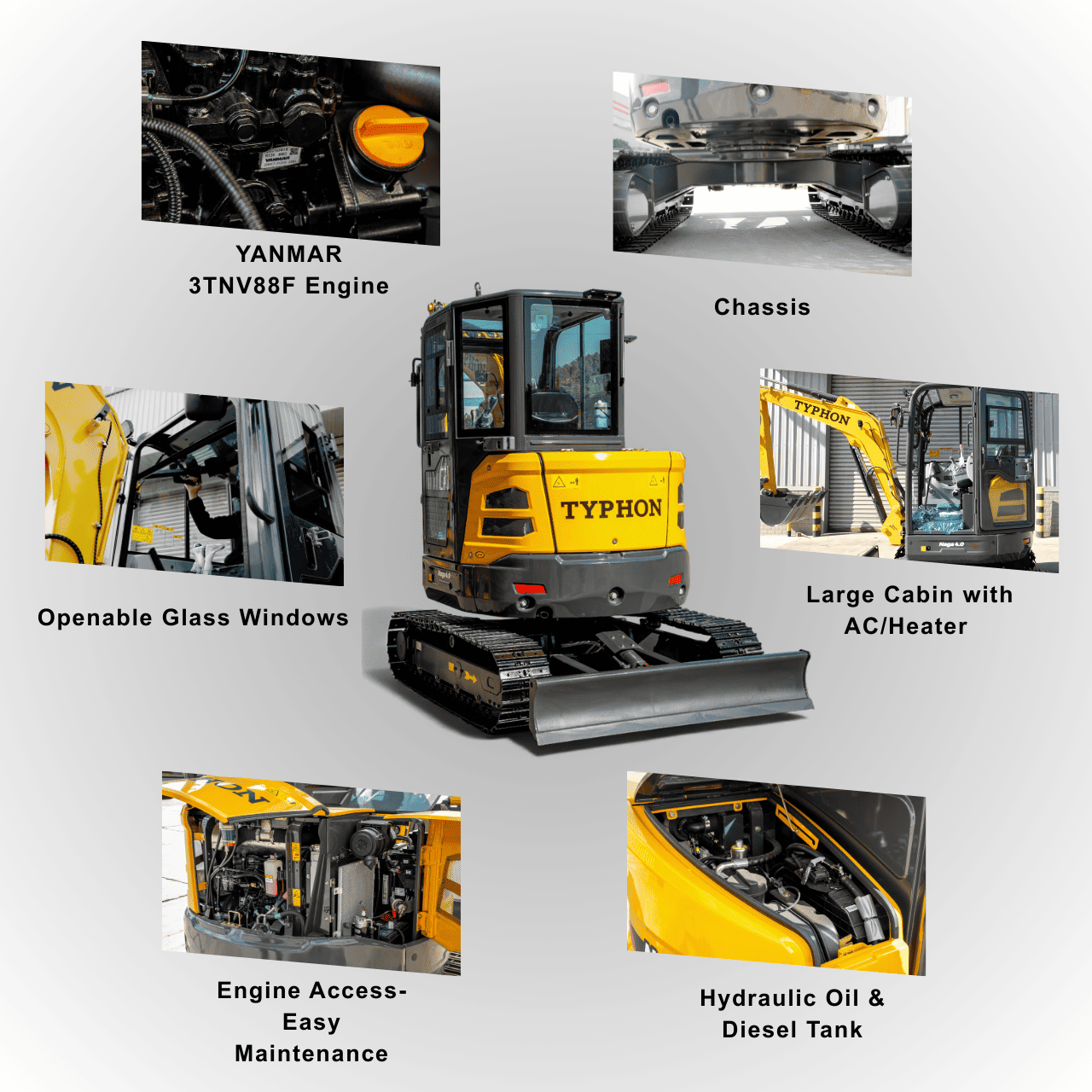 TYPHON NAGA 4 Ton Cabin Excavator – image 12