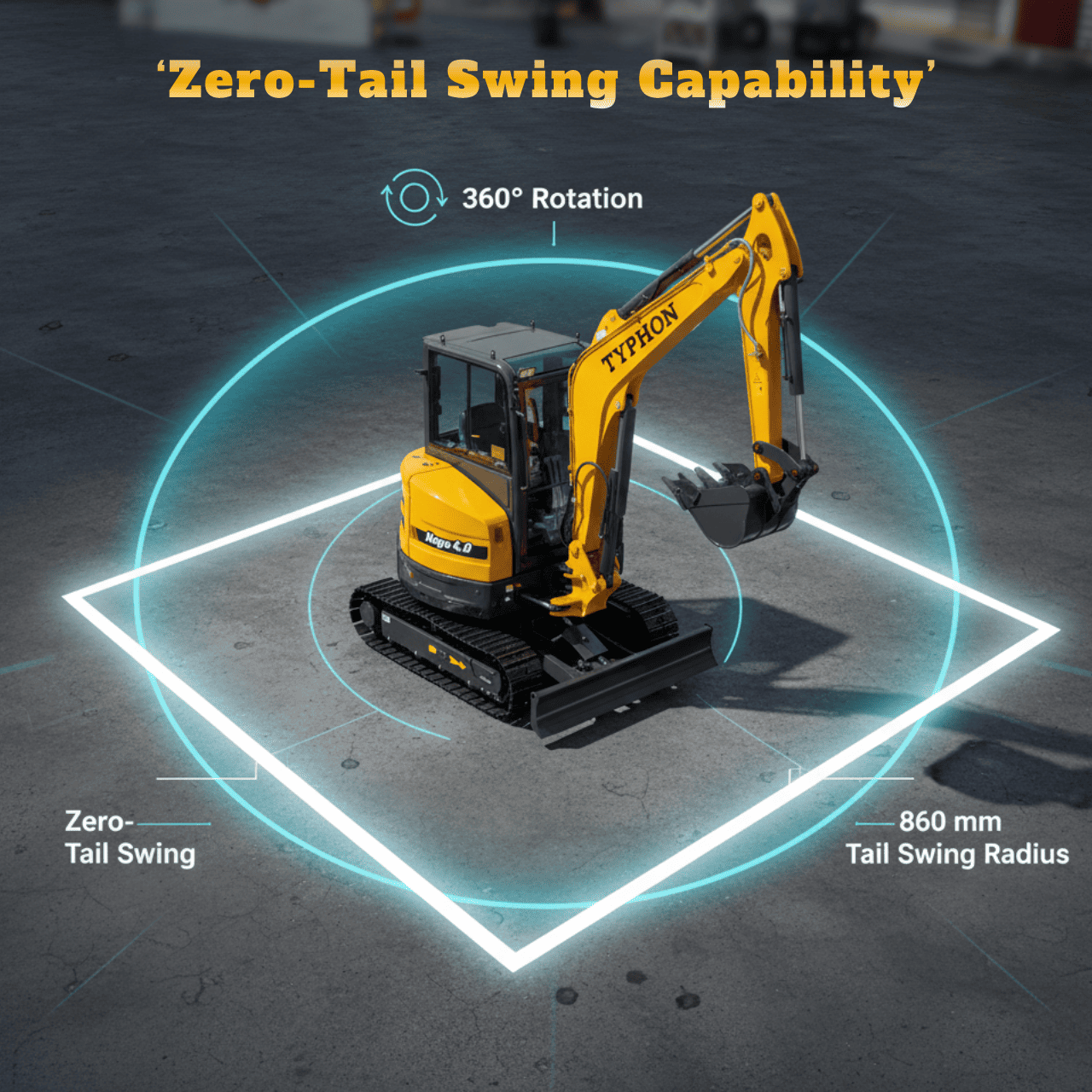 TYPHON NAGA 4 Ton Cabin Excavator – image 8