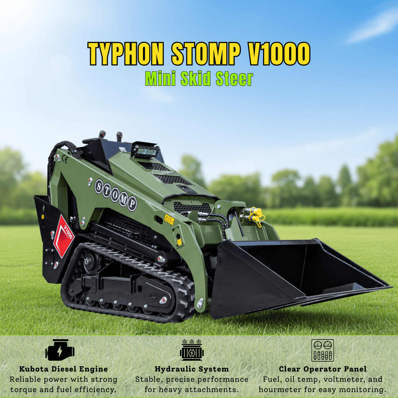 TYPHON STOMP V1000 Diesel Skid Steer – image 2