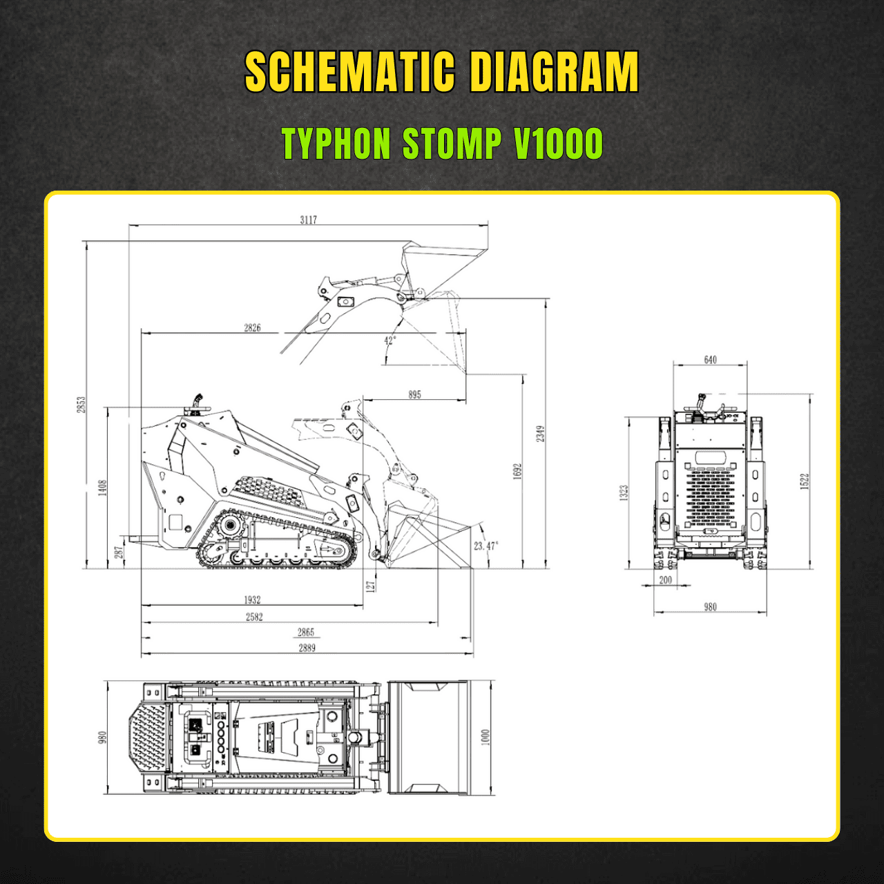 TYPHON STOMP V1000 Diesel Skid Steer – image 3