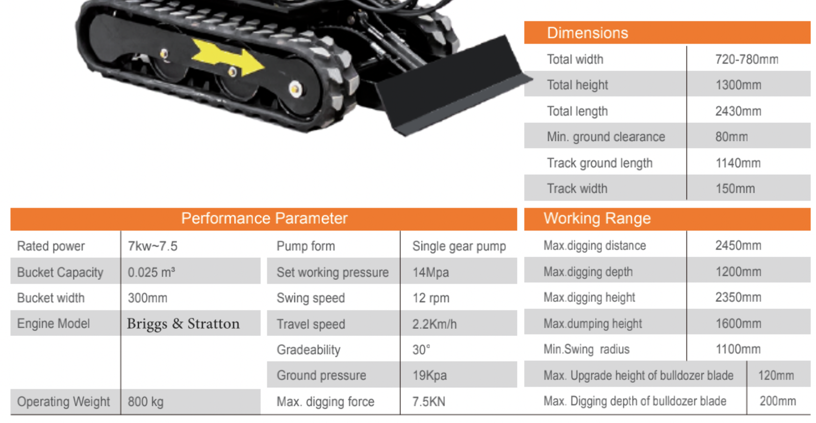 TYPHON TERROR VIII 800kg Excavator – image 5