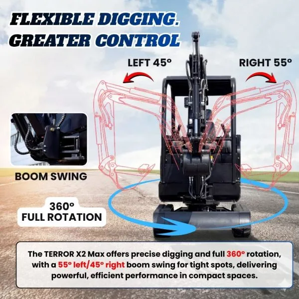 TYPHON TERROR X2 Max Canopy Mini Excavator – image 8