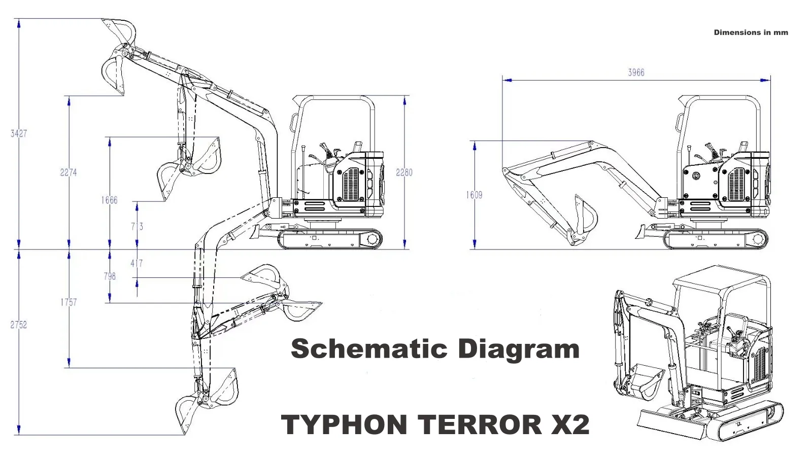 TYPHON TERROR X2 2.7 Ton Excavator – image 5