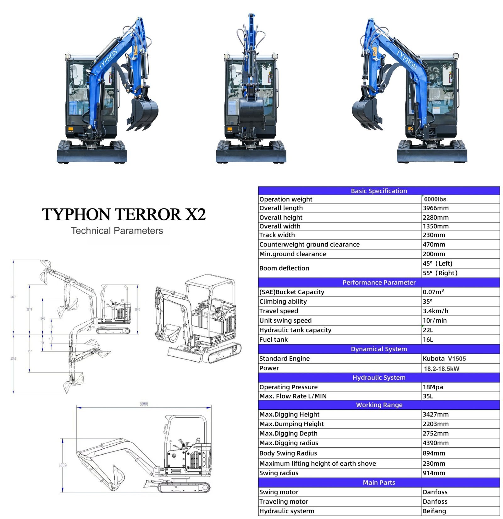 TYPHON TERROR X2 Kubota 2.7 Ton – image 2