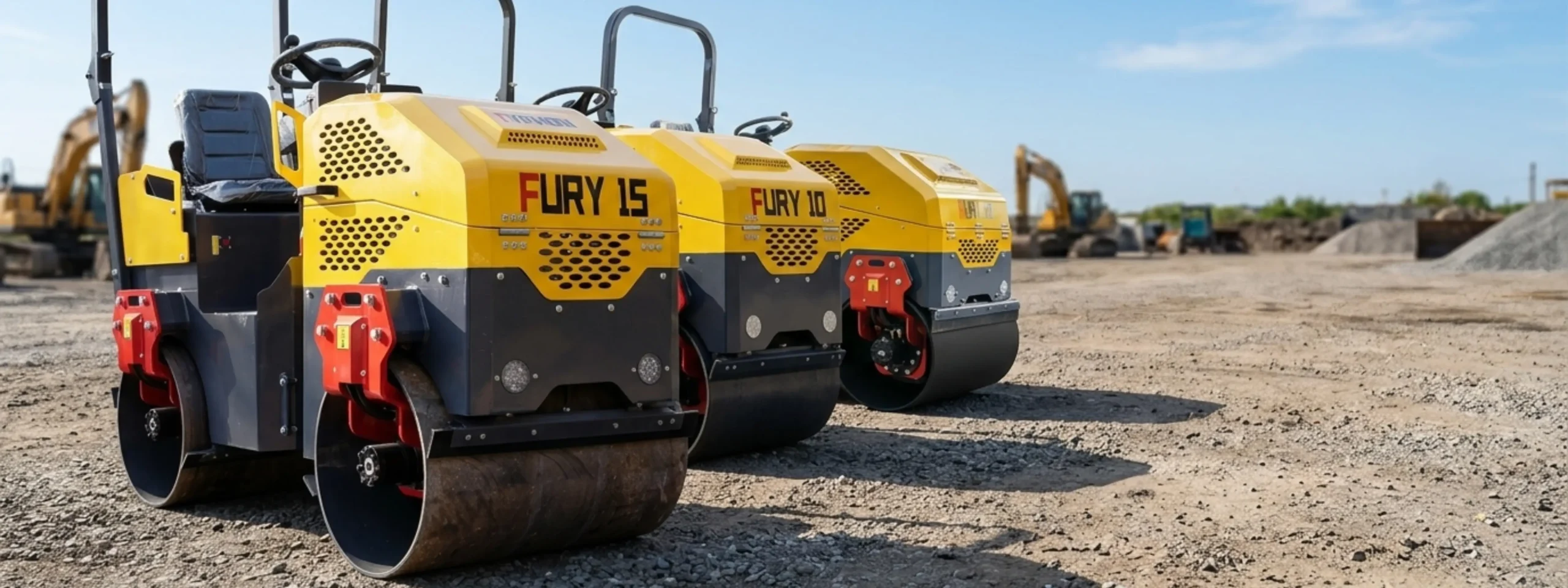 Reliable road rollers for paving, surface preparation, landscaping, and compaction work