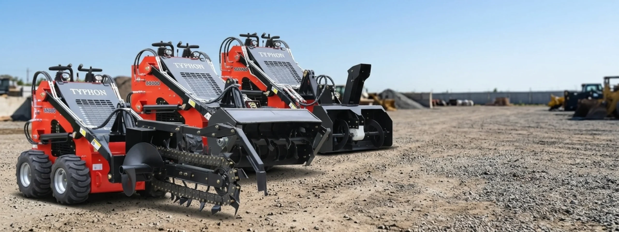 Standard series skid steer attachments for grading, clearing, lifting, handling, and everyday jobsite work