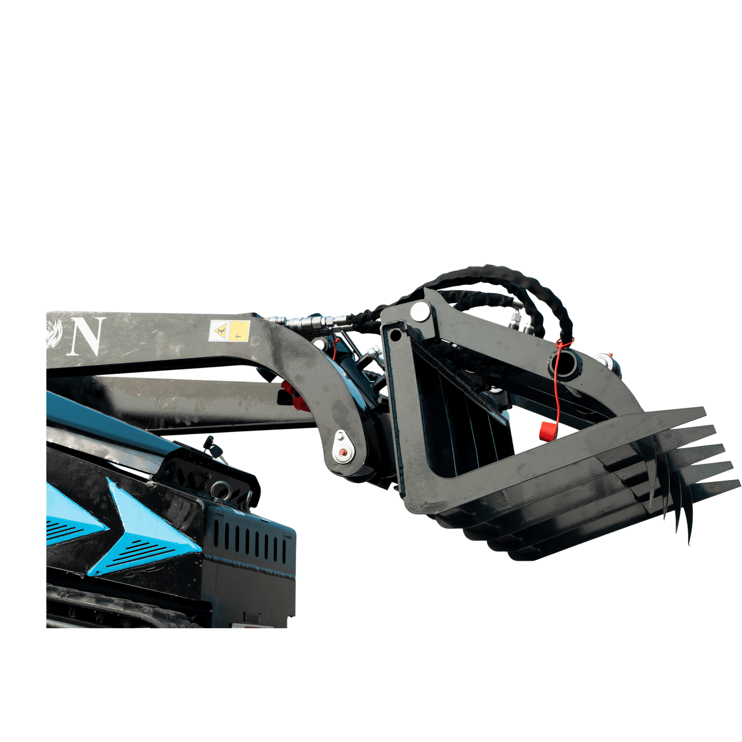 Hydraulic Wood Grabber Attachment Mini Skid Steer TYPHON STOMP X1300 & STOMP 509 – image 4