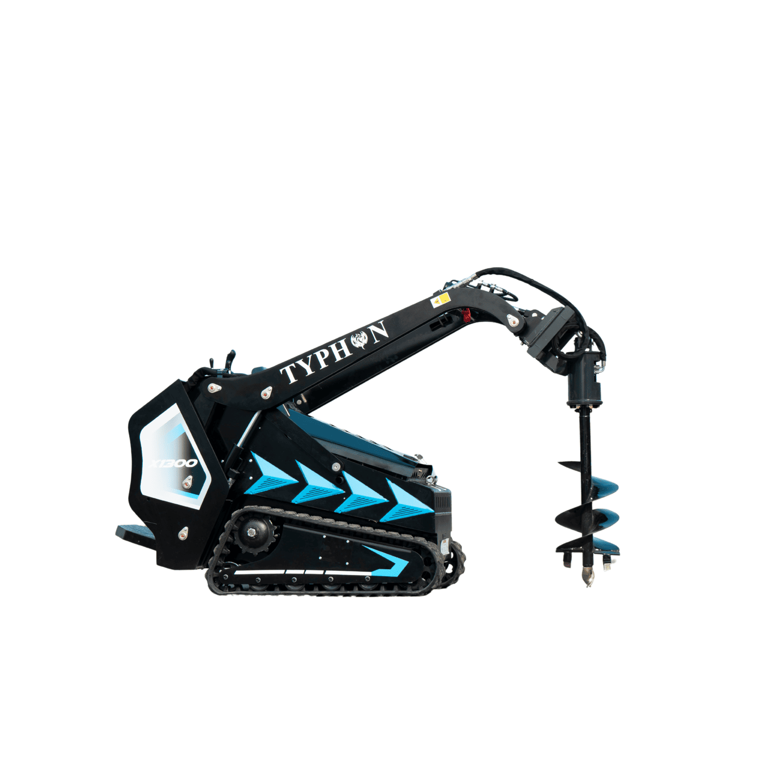 TYPHON STOMP X1300 & STOMP 509 Mini Skid Steer Auger Attachment 200mm Hydraulic – image 11