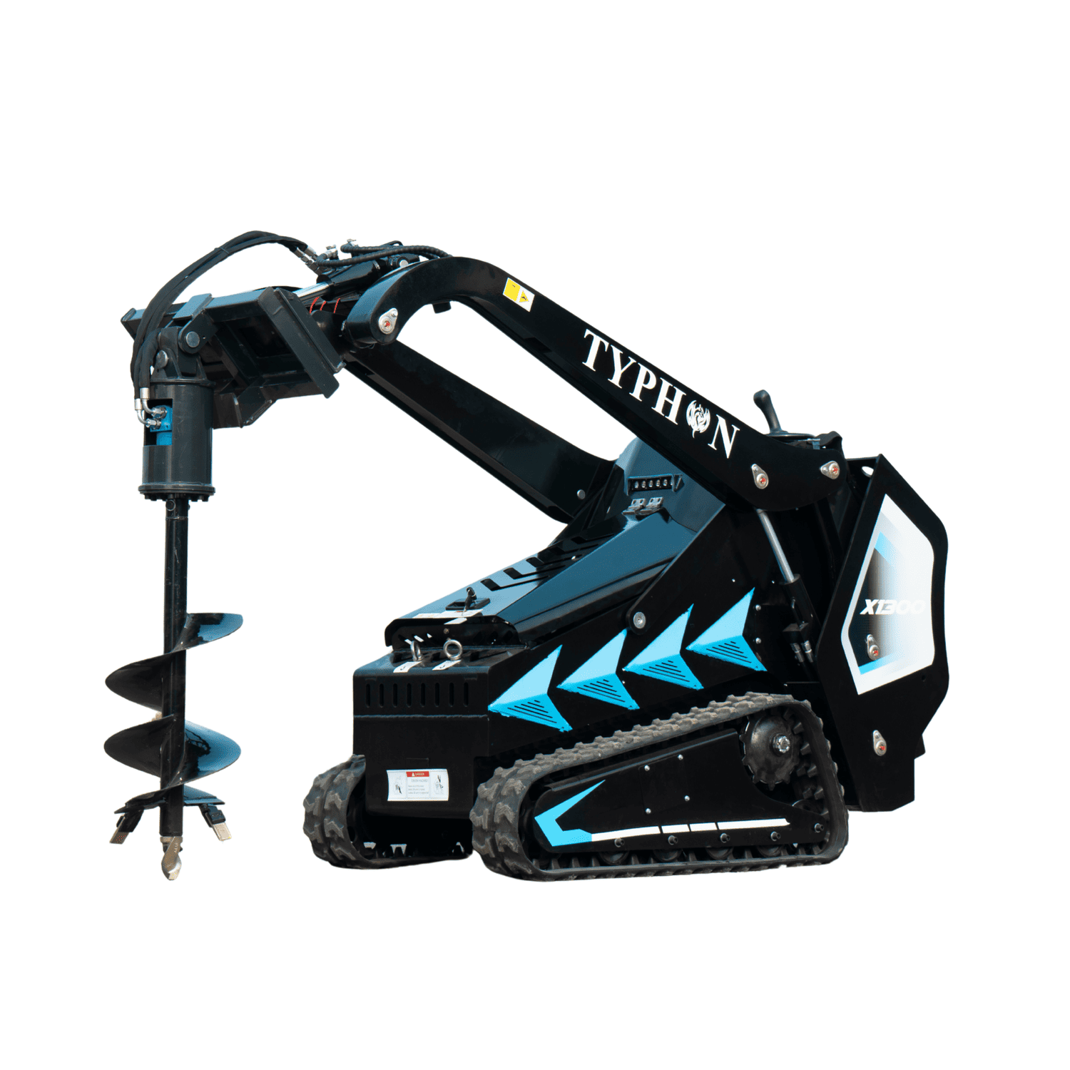 TYPHON STOMP X1300 & STOMP 509 Mini Skid Steer Auger Attachment 200mm Hydraulic – image 7
