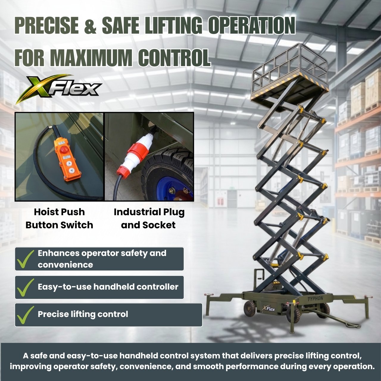 TYPHON XFLEX-4065W Walk-Behind Scissor Lift - Image 3