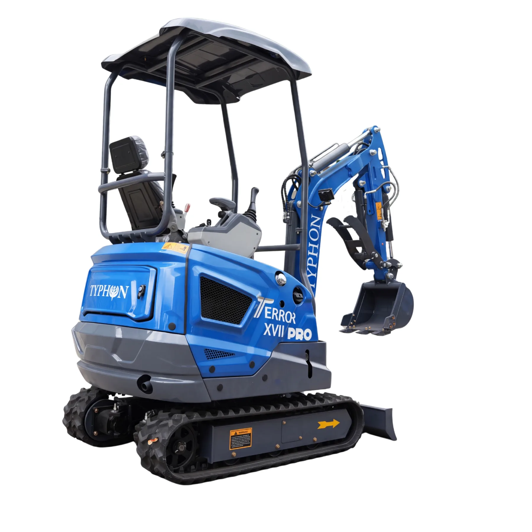 New TYPHON TERROR XVII PRO 3800 lb Mini Excavator – Kubota Diesel, Premium Hydraulics, 14kN Dig Force, Boom Swing - Image 3