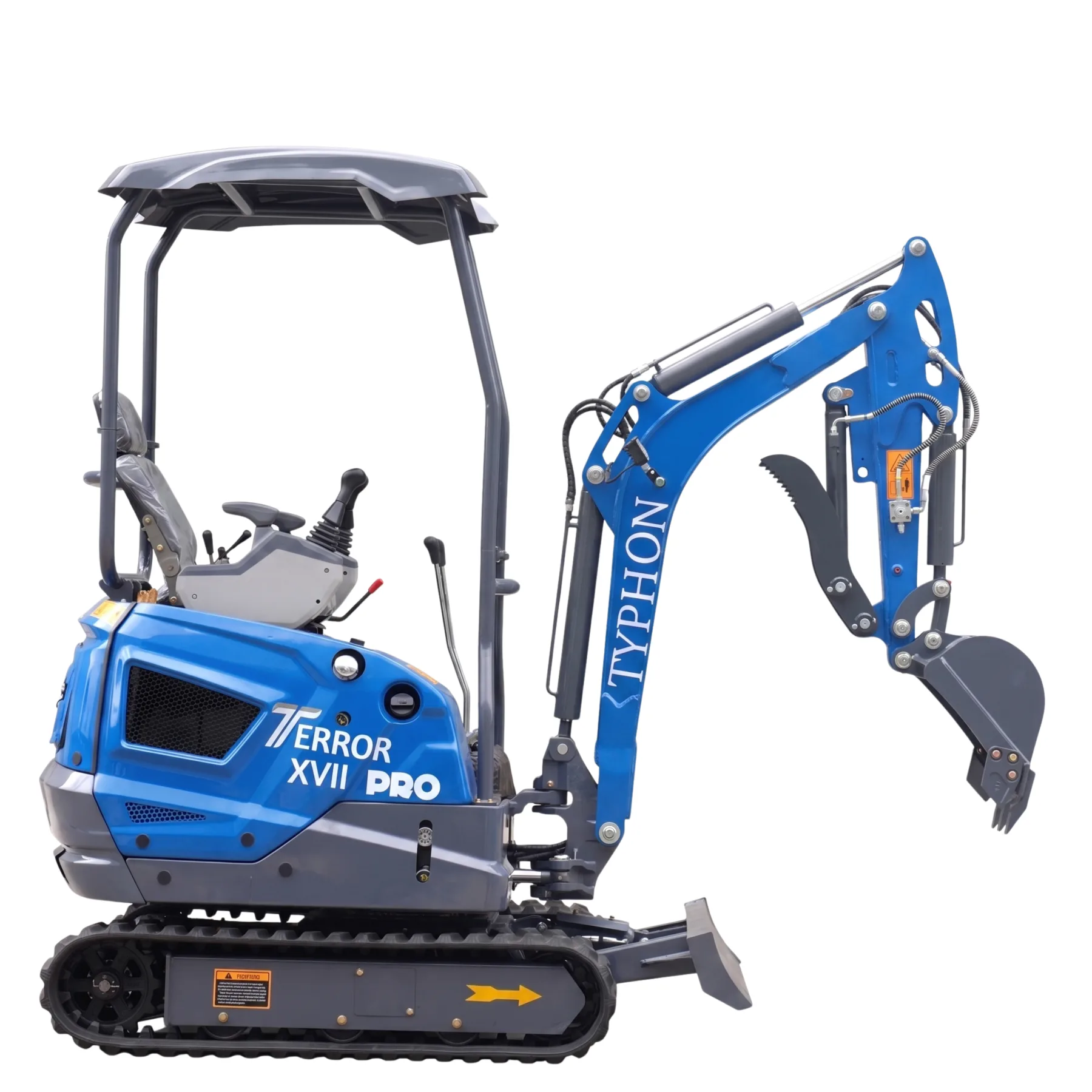 New TYPHON TERROR XVII PRO 3800 lb Mini Excavator – Kubota Diesel, Premium Hydraulics, 14kN Dig Force, Boom Swing - Image 5