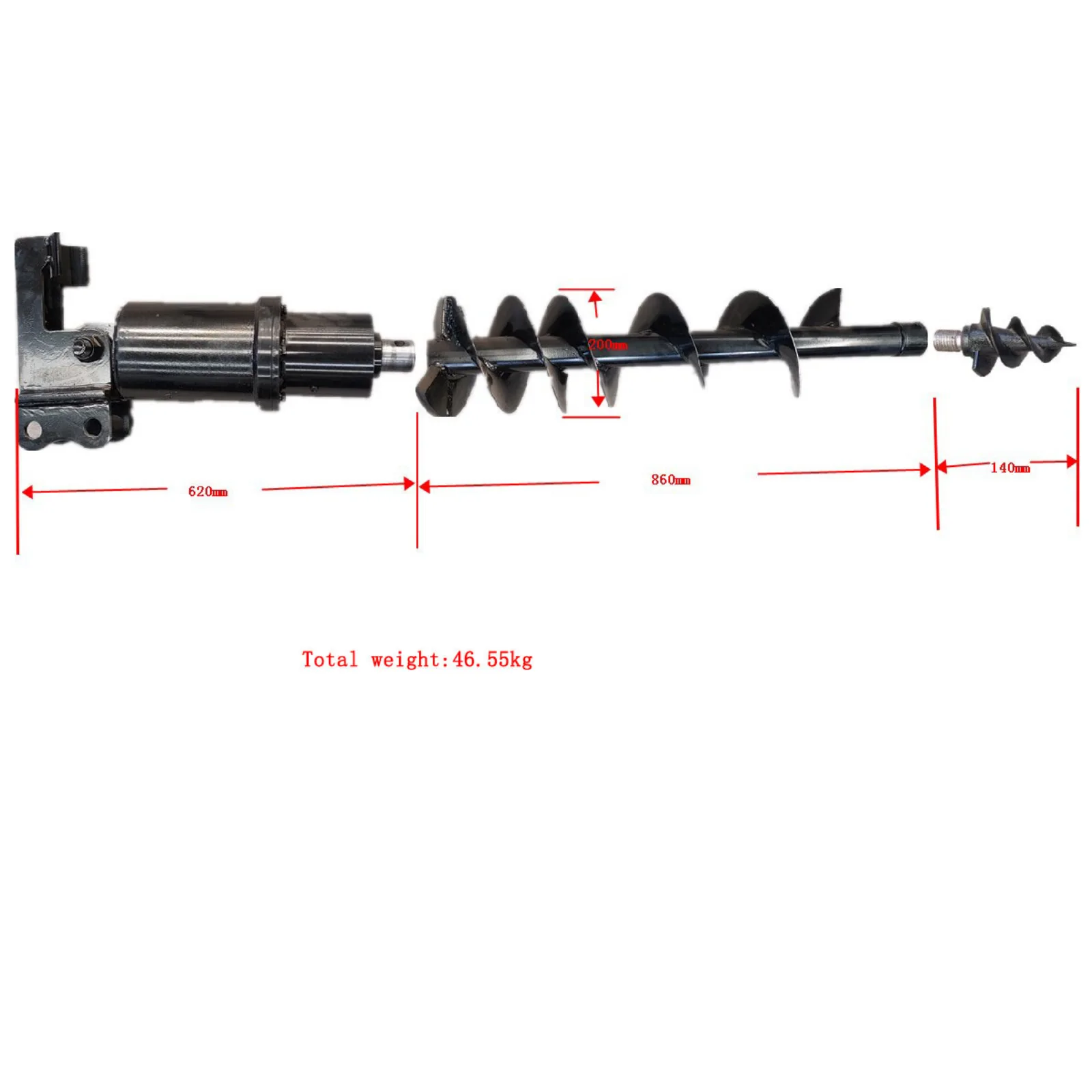 TYPHON Attachments Auger Drill Attachment for Mini Excavators Machinery USA - Image 2