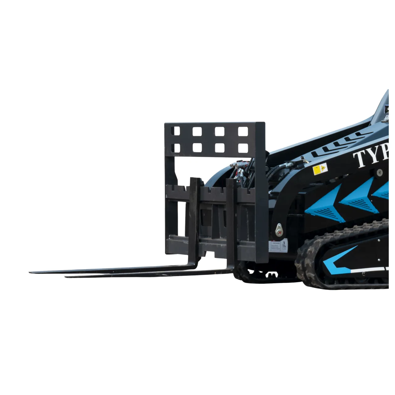 1000mm Pallet Fork & Hay Frame Attachment for TYPHON STOMP X1300 & STOMP 509 Mini Skid Steers - Image 5