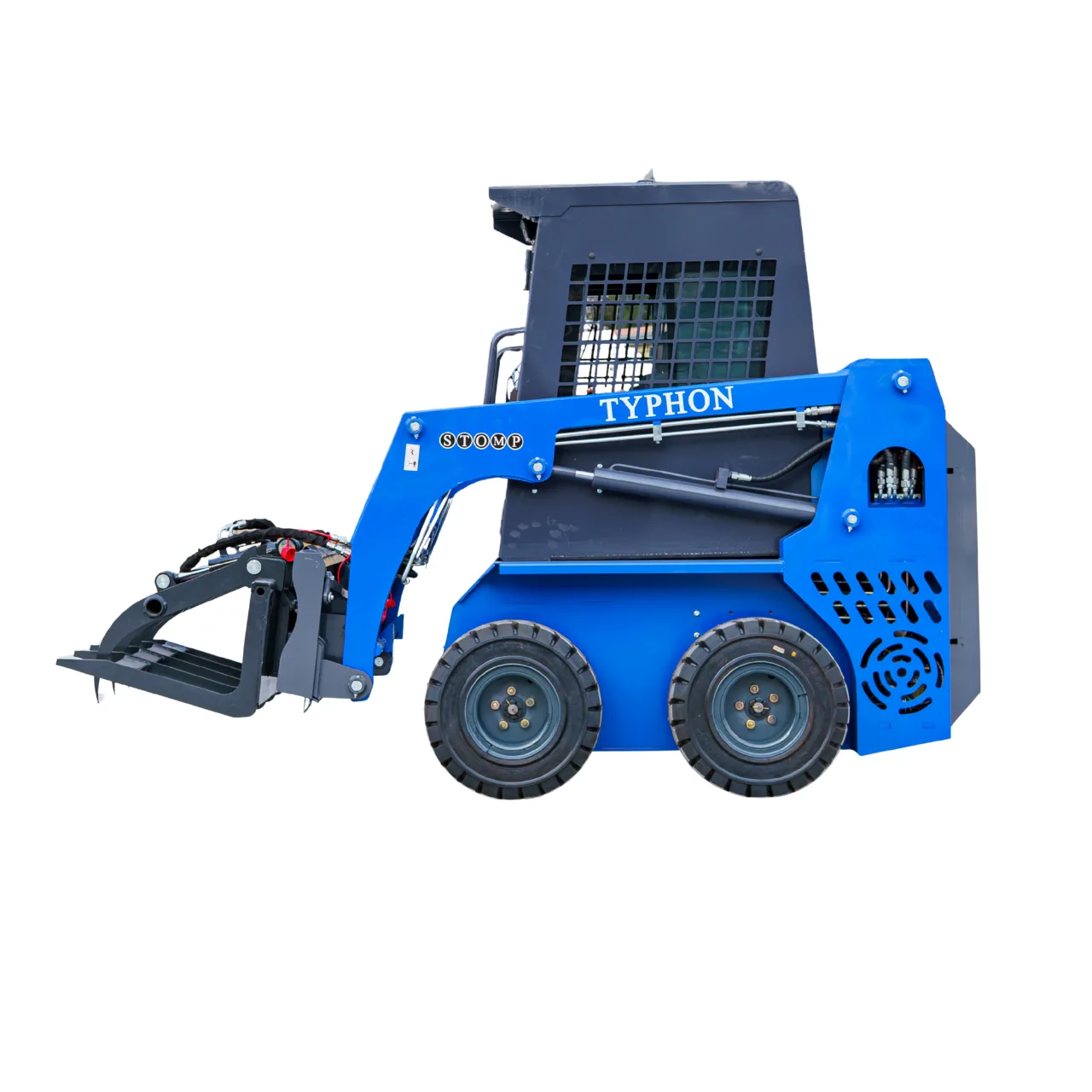 Hydraulic Wood Grabber Attachment Mini Skid Steer TYPHON STOMP X1300 & STOMP 509 - Image 5