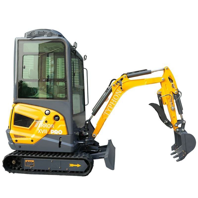 TYPHON TERROR XVII PRO Prestige Edition Mini Excavator 4000LB Kubota D902 Diesel, Enclosed Cab with AC/Heat, Hydraulic Thumb - Image 2