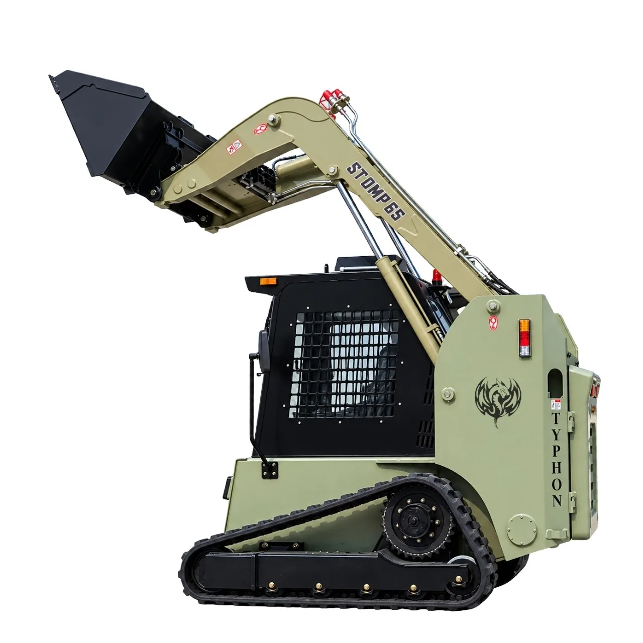 TYPHON STOMP 65 PROPACT 9,000 lb Tracked Skid Steer – 74 HP Cummins & AC/Heat Cab - Image 4